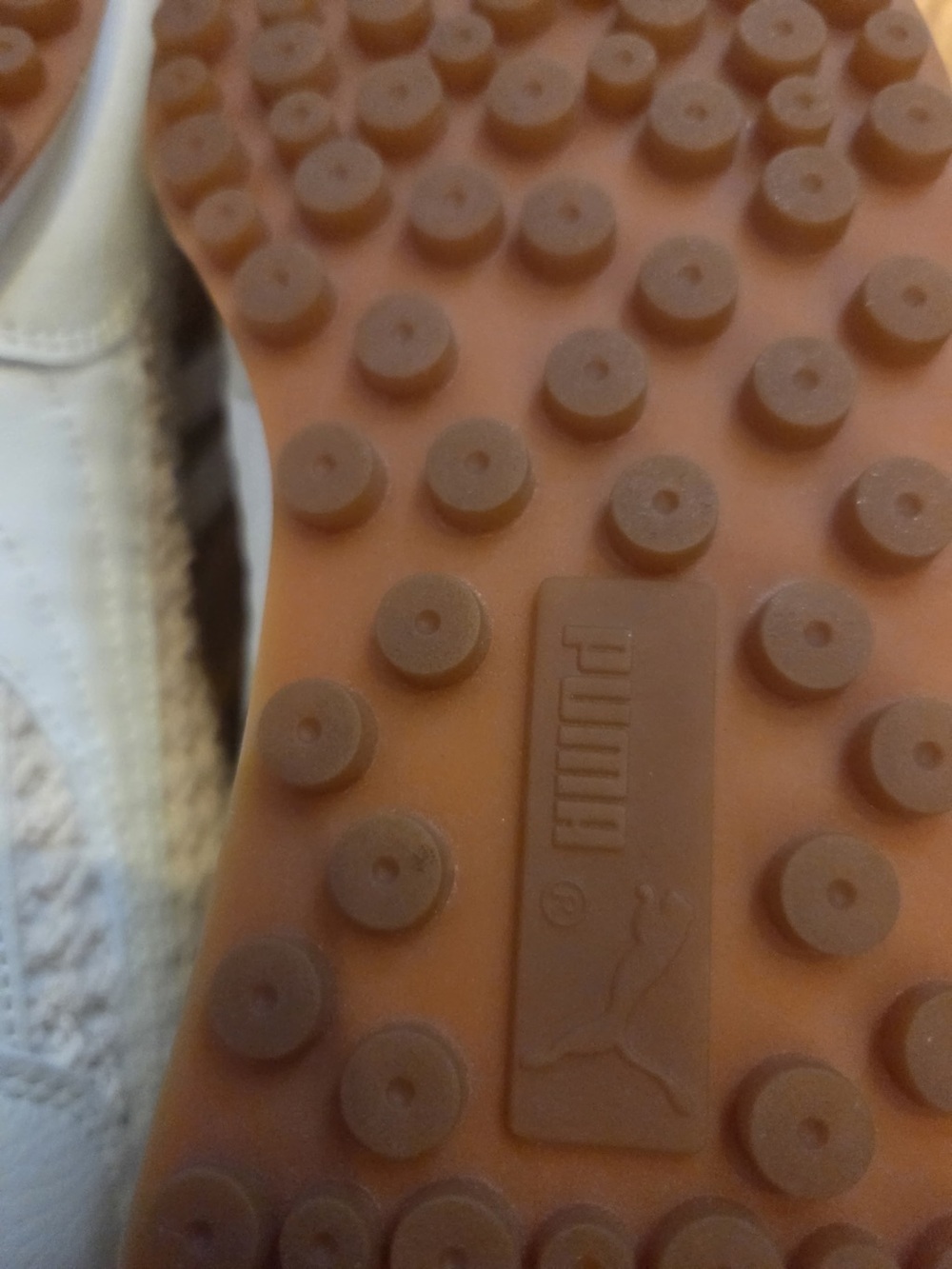 Puma Women’s Cream and White Woven Lace-Up Sneakers - Picture 11 of 13